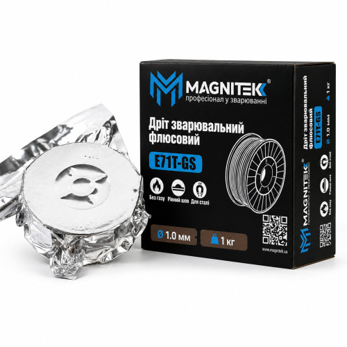 Флюсовий (порошковий) дріт E71T-GS Ø 1.0 бухта 1кг