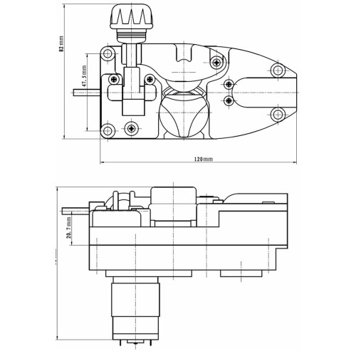 Механізм подачі дроту SSJ-16 1кг/DC12V